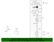 Genuine Porsche parts diagram