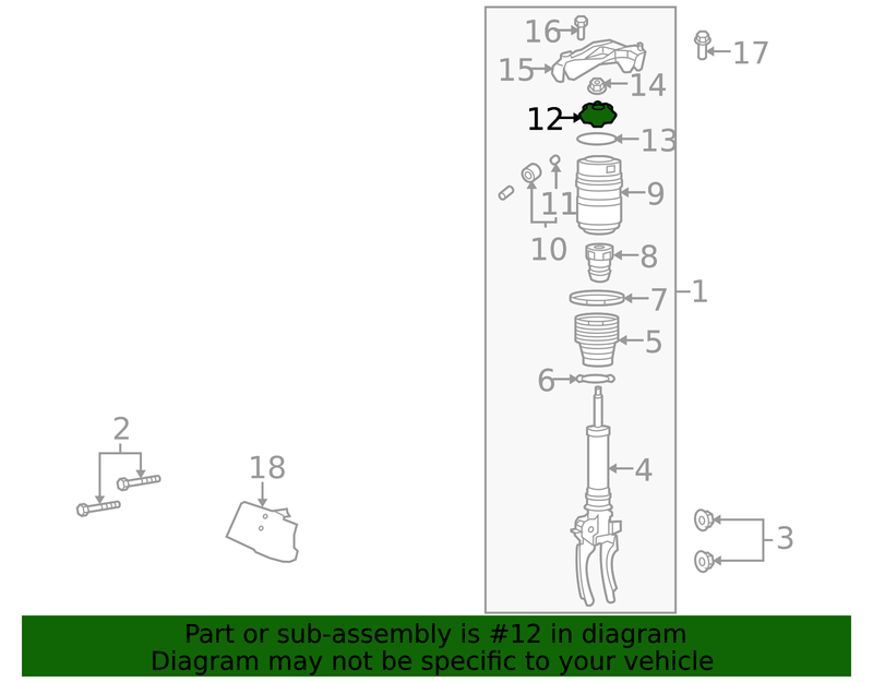 Genuine Porsche parts diagram