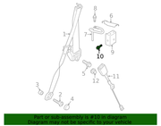 Genuine Porsche parts diagram