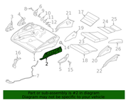 Genuine Porsche parts diagram