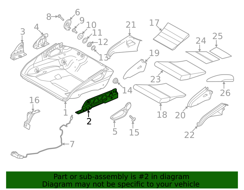 Genuine Porsche parts diagram