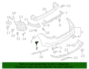 Genuine Porsche parts diagram