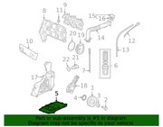 Genuine Porsche parts diagram
