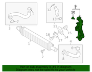 Genuine Porsche parts diagram