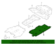 Genuine Porsche parts diagram