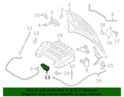 Genuine Porsche parts diagram