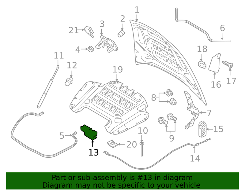 Genuine Porsche parts diagram