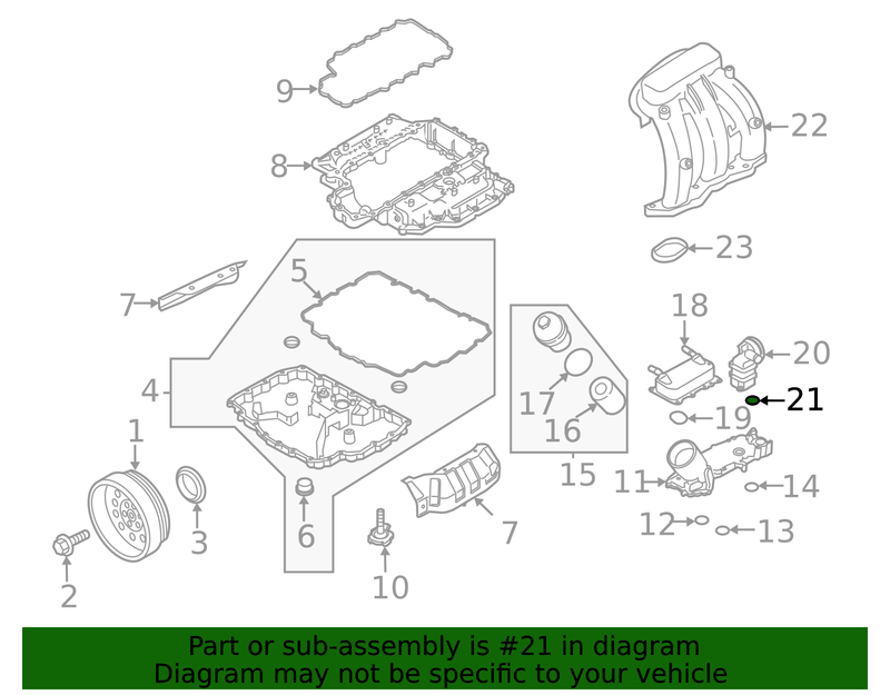 Genuine Porsche parts diagram