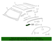 Genuine Porsche parts diagram