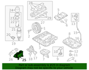 Genuine Porsche parts diagram