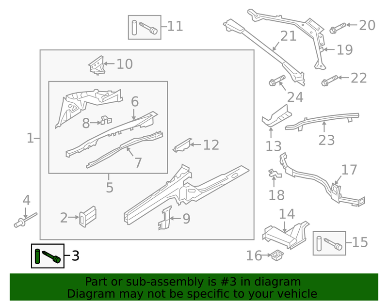 Part can be found as reference #3 in illustration