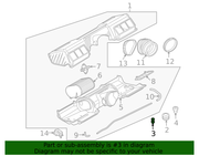 Genuine Porsche parts diagram