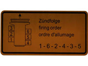 DANSK CLASSIC Firing Order Decal - 1601500806
