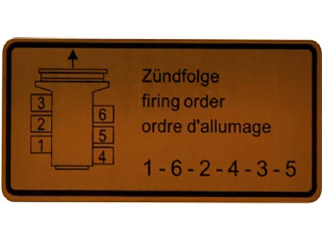 DANSK CLASSIC Firing Order Decal - 1601500806