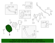 Genuine Porsche parts diagram