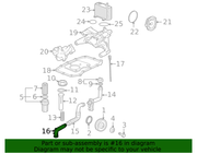Genuine Porsche parts diagram