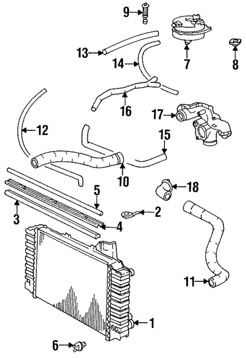 Genuine Porsche parts diagram