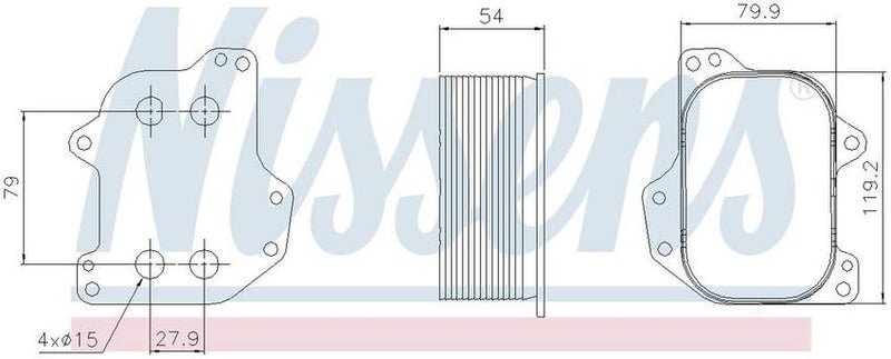 VW Engine Oil Cooler 90745 – Nissens