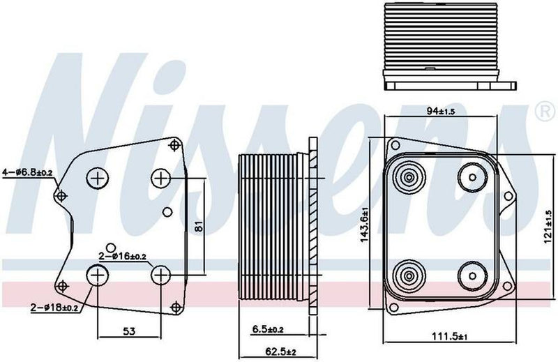VW Engine Oil Cooler 90824 – Nissens