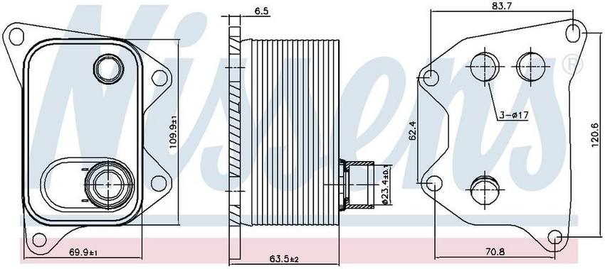 Nissens Engine Oil Cooler 90994