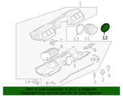 Genuine Porsche parts diagram