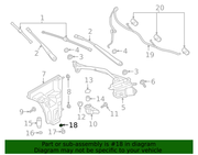 Genuine Porsche parts diagram
