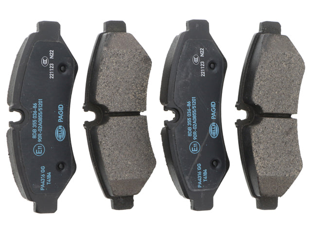 HELLA BRAKE SYSTEMS Brake Pad Set - 355036861