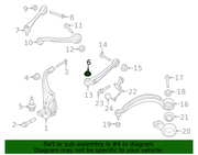 Genuine Porsche parts diagram