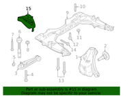 Genuine Porsche parts diagram
