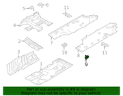 Genuine Porsche parts diagram
