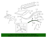 Genuine Porsche parts diagram