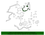 Genuine Porsche parts diagram