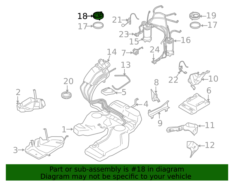 Genuine Porsche parts diagram