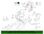 Genuine Porsche parts diagram