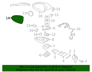 Genuine Porsche parts diagram
