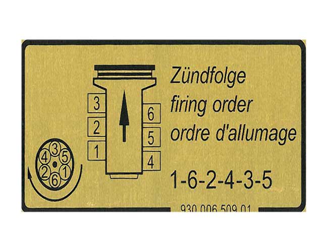 DANSK CLASSIC Firing Order Decal - 1601500606