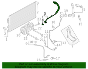 Genuine Porsche parts diagram