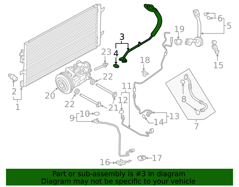 Genuine Porsche parts diagram