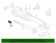 Genuine Porsche parts diagram
