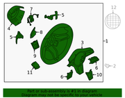 Genuine Porsche parts diagram