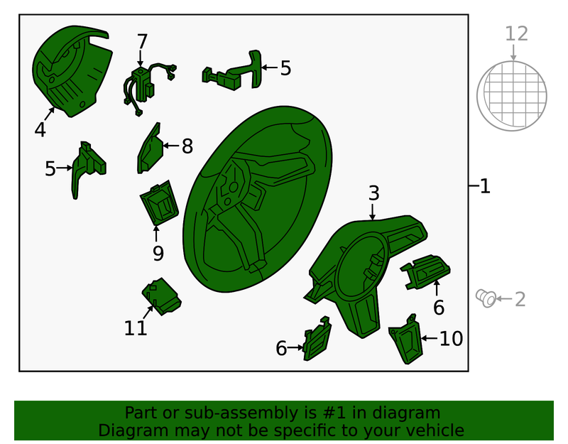 Genuine Porsche parts diagram