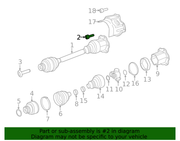 Genuine Porsche parts diagram