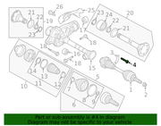 Genuine Porsche parts diagram