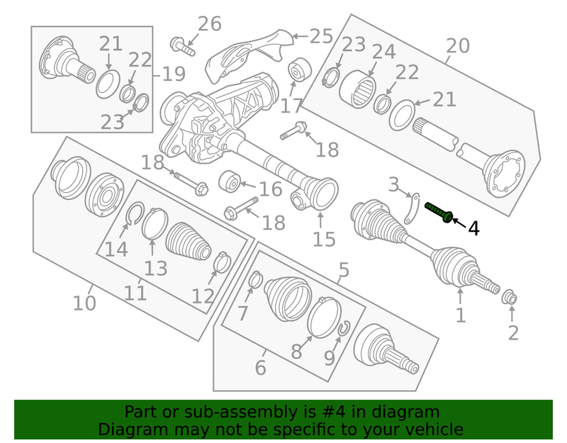 Genuine Porsche parts diagram