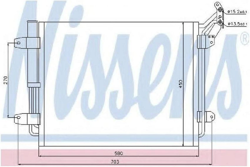 VW A/C Condenser 5N0820411E – Nissens 940138