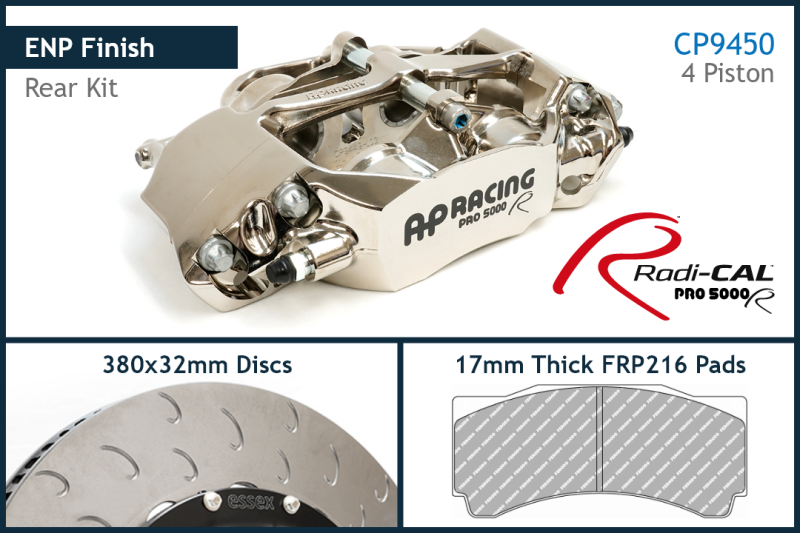 AP Racing by Essex Radi-CAL ENP Competition Brake Kit (Rear CP9450/380mm)- Porsche 992