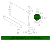 Genuine Porsche parts diagram