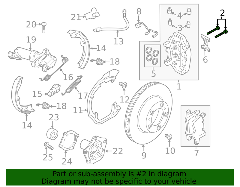Genuine Porsche parts diagram