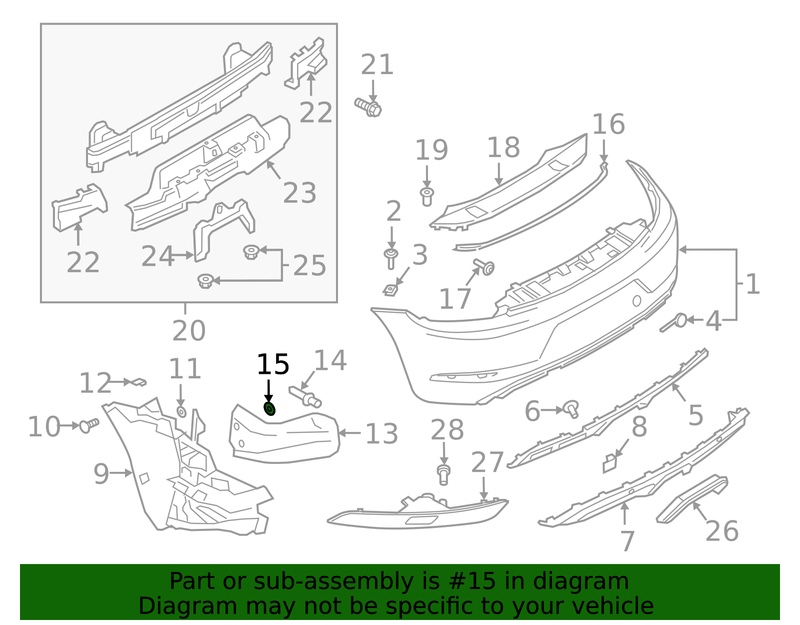 Genuine Porsche parts diagram