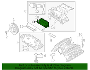 Genuine Porsche parts diagram
